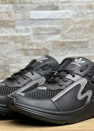 Кроссовки мужские adidas нубук-сетка