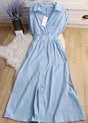 Платье-рубашка от zara, размер s