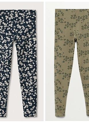Трикотажные леггинсы mango р. 11-12 на 152 см