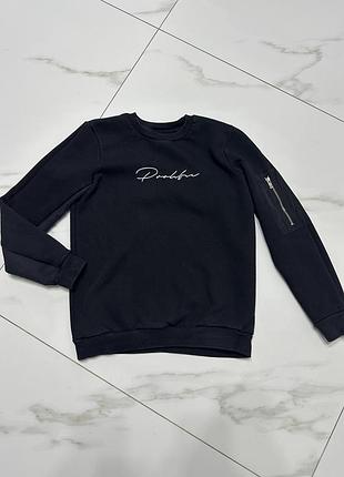 Чорне худі светр кофта river island на 7-8-9 років