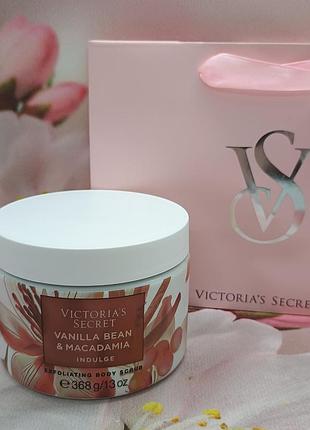Скраб natural beauty exfoliating body scrub vanilla bean s macadamia victoria's secret
