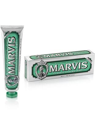 Паста зубна класична насичена м'ята marvis classic strong mint, 85 мл