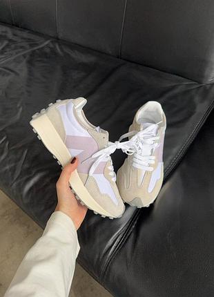 New balance 327 beige pink. артикул kpc-nb099