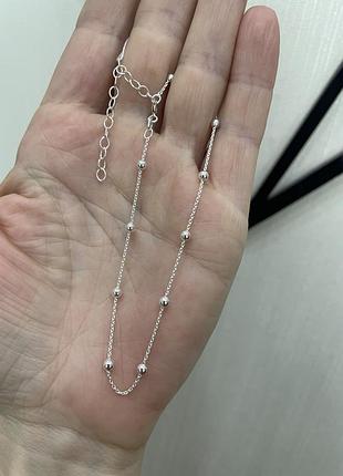 Срібний браслет на ногу 925 проба