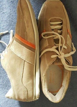 Натуральная замша-кроссовки" timberland" 41 размер- 27 см