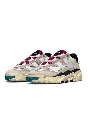 🌸женские кроссовки adidas originals niteball beige grey rose w