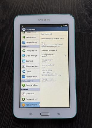 Планшет samsung sm-t110, 8 гб, android 4.2.2, wi-fi 3
