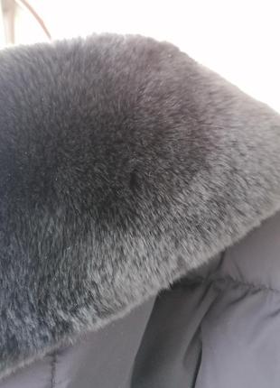 Пуховик snowimage пальто чёрный женский зима5 фото
