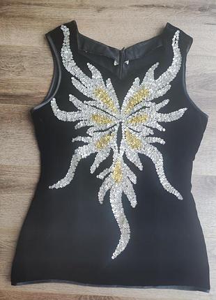 Нарядна кофта велюр з паєтками.