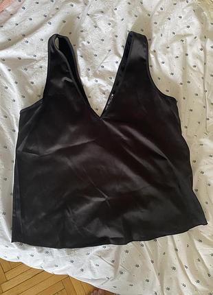 Атласна шовкова майка топ zara