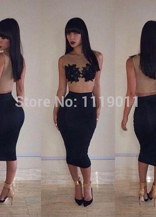 Костюм топ та спідниця