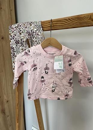 Дитячий костюмчик для дівчинки primark новонародженої 0 3 місяці рожевий костюм