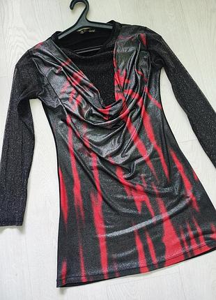 Платье туника с люрексом