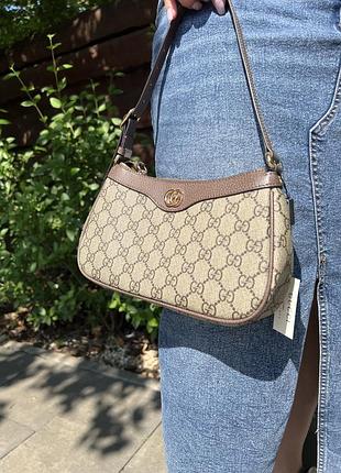 Сумка клатч  в стилі гучі gucci ophidia якість premium 25*15  ручка регулюється