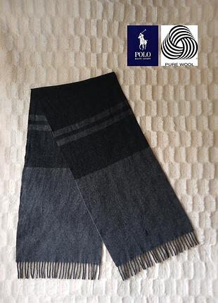 Шерстяной шарф шерсть шарфик polo