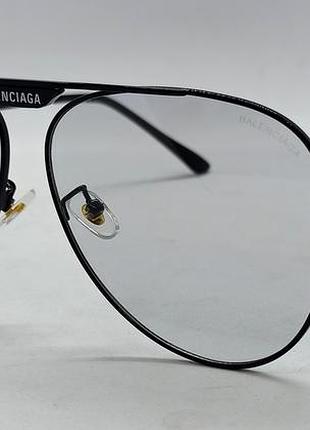 Balenciaga окуляри краплі унісекс сонцезахисні сірі напівпрозорі