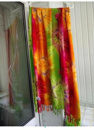 Вискозный парео шарф платок170*120