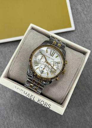 Часы michael kors lexington mk5955 bicolor в размере 38 мм хронограф.