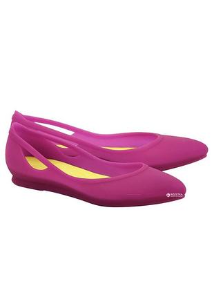 Яскраві балетки crocs w6