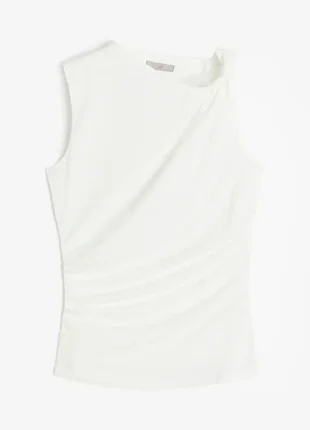 H&m ♥️ топ белый собранный топ майка
