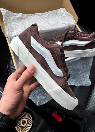 Женские кеды vans knu brown
