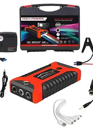 Пускозарядное устройство 300/600a jump starter pump с компрессором 29b 99800 mah