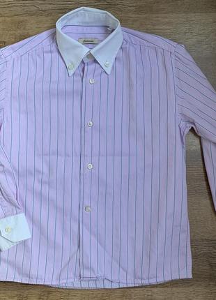 Кошерная рубашка италия «lorenzetti» 100% coton р.7-8л./122-128см.