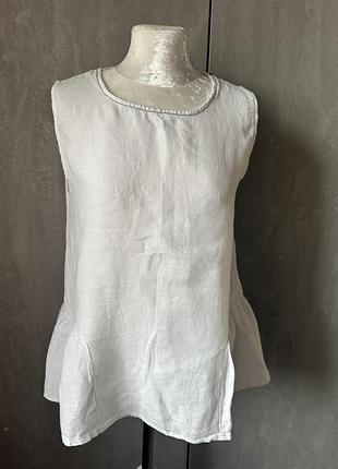 Блузка майка лен s-m