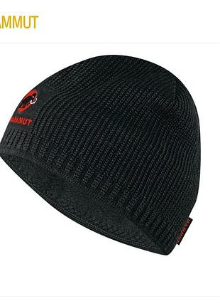 Mammut тепла зимова шапка біні із вовни утеплена флісом