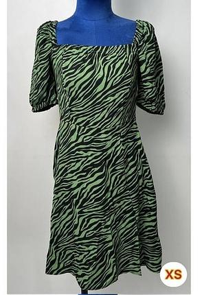 Сукня ❣️ з принтом — хс  зелена літо