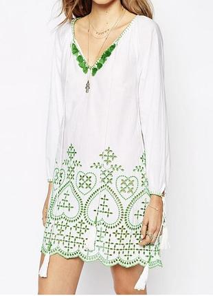 Плаття коротке вишите туніка