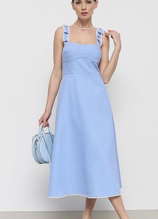 Дорогое люксовое платье сарафан гобое