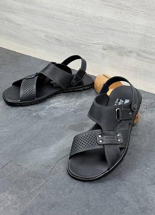 Новинка чоловічі сандалії натуральна шкіра