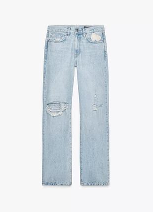 Джинси з потертостями zara4 фото