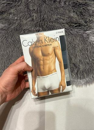 Нові труси набір комплект упаковка calvin klein 3 шт с розмір