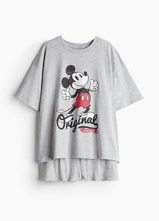 Шорти жіночі сірі h&m з бавовняної тканини -м(тільки шорти)