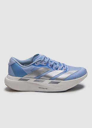 Женские кроссовки adidas harga adizero evo sl glow blue/silver metallic