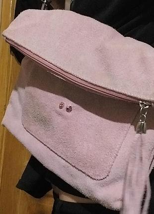 Итальянский замшевый клатч