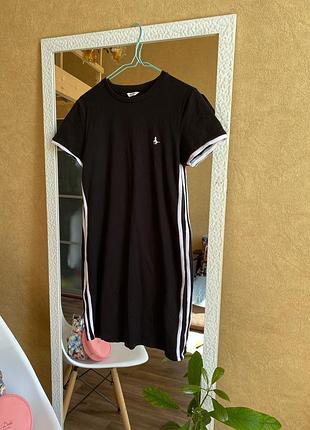 Платье-мини jack wills goodrington ringer с боковыми полосками черного цвета