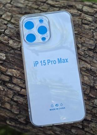 Прозорий чохол для iphone 15 pro max