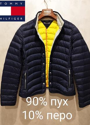 Tommy hilfiger, женский пуховик премиального качества от мирового бренда размер s