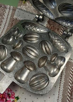 Металева форма для випікання печива на газі "лісове асорті"+подарунок