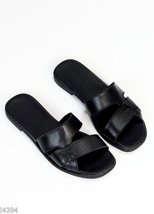 Шлепанцы натуральная кожа