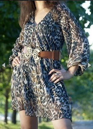 Дуже красиве шифонова сукня asos в анімалістичний принт