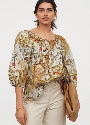 Хлопковая блузка от h&m