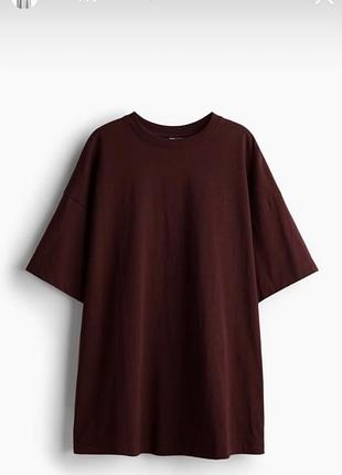 Подовжена базова оверсайз футболка h&m divided р. s