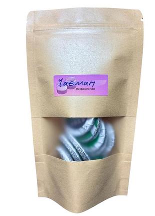 Чай зеленый шен пуэр премиум чаеман, прессованный bu lang, набор 10 шт по 7 г