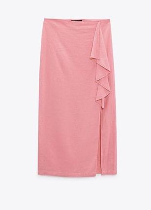 Лляна спідниця zara