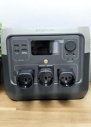 Зарядная станция ecoflow river 2 pro (768wh, 800w, wi-fi/bluetooth, cn+переходники)
