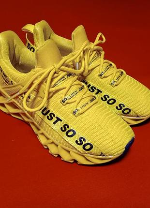 Легкие кроссовки для бега, лето весна, just so so, размер 35, стельки 22 см,цвет желтый
